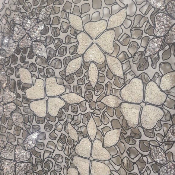 Vintage White Sequin Shirt/Jacket - Picture 4 of 5